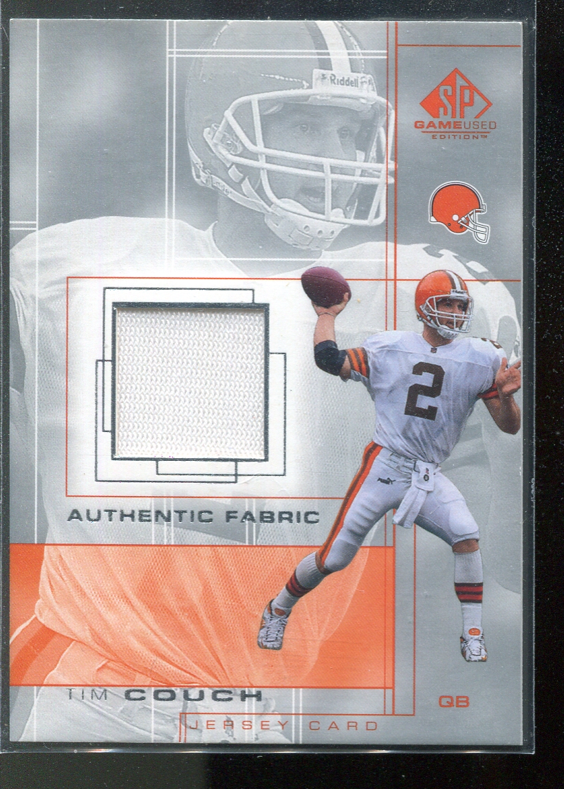 2001 SP Game Used Edition Authentic Fabric #TC Tim Couch