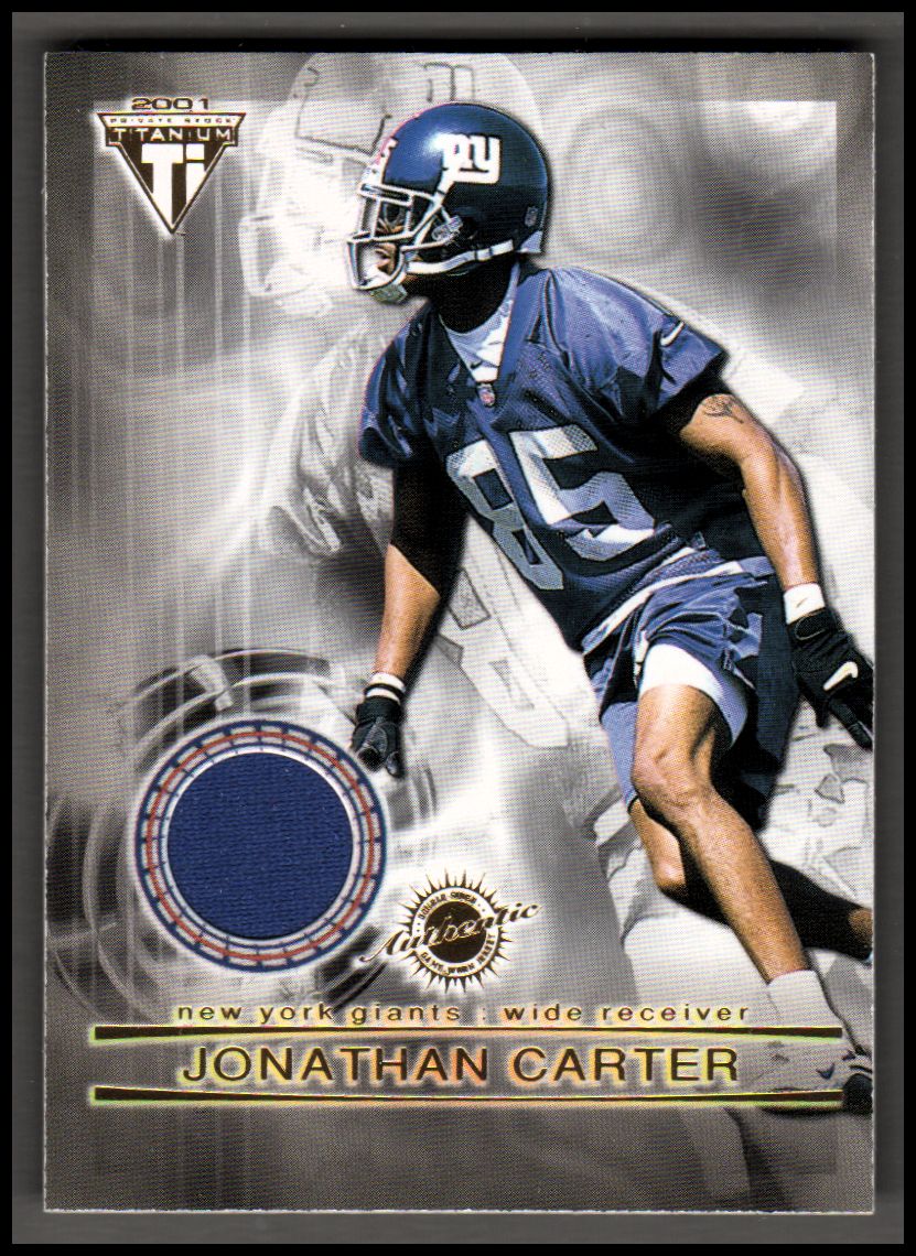 2001 Titanium Double Sided Jerseys #23 Jonathan Carter/Jesse Palmer back image