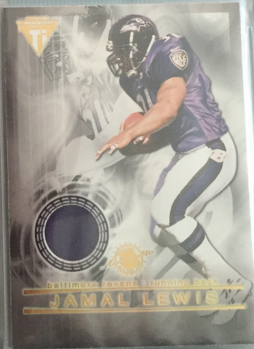 2001 Titanium Double Sided Jerseys #47 Jamal Lewis/Mike Anderson