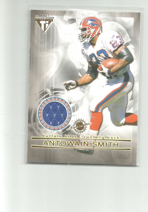 2001 Titanium Double Sided Jerseys #52 Antowain Smith/Sammy Morris