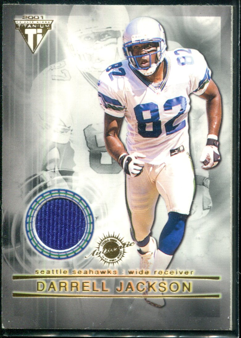 2001 Titanium Double Sided Jerseys #120 Darrell Jackson/Ricky Watters back image