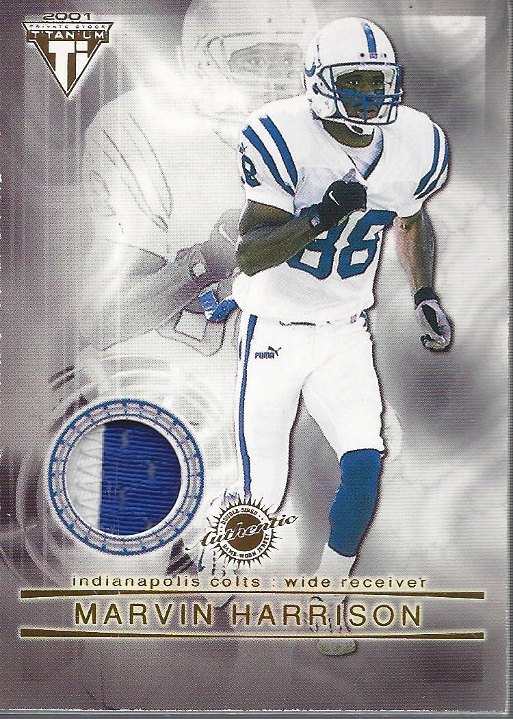 2001 Titanium Double Sided Jerseys Patches #91 Marvin Harrison/Amani Toomer