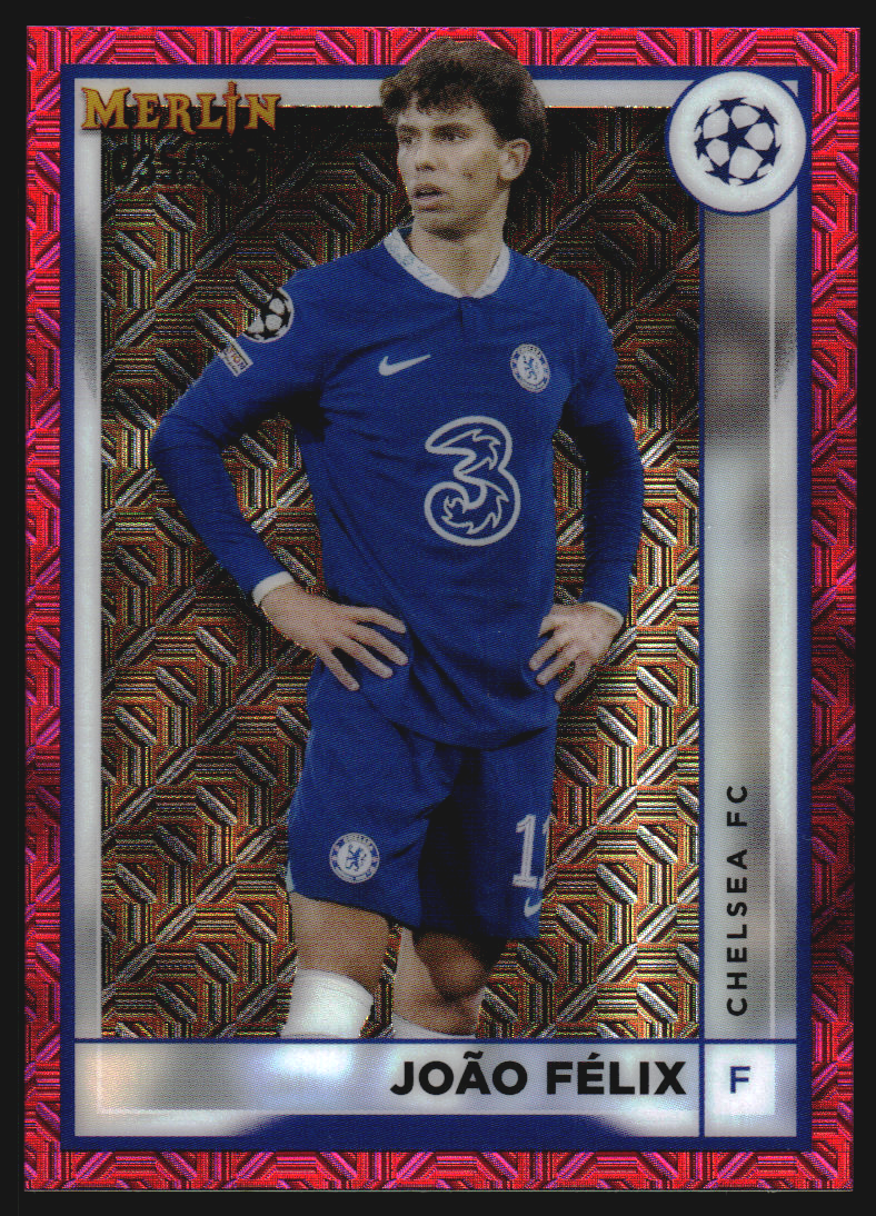 2022-23 Topps Merlin UEFA Pink Mojo Refractors #42 Joao Felix on