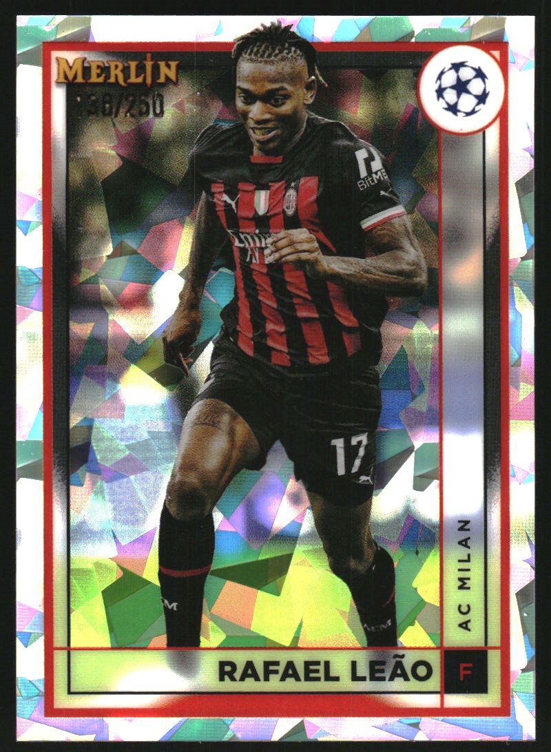 2022 Topps UEFA Club Competitions Orange Rafael Leao AUTO /25 #ALE