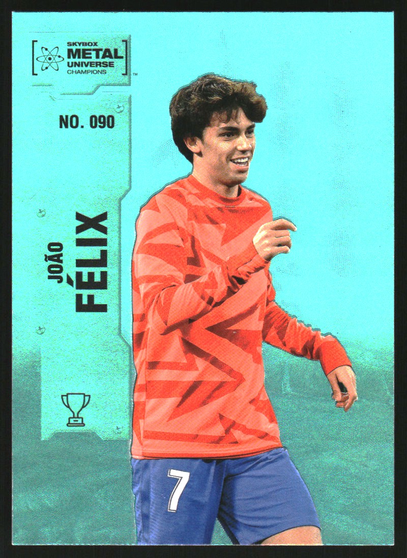 2022 Skybox Metal Universe Champions Aqua #90 Joao Felix on