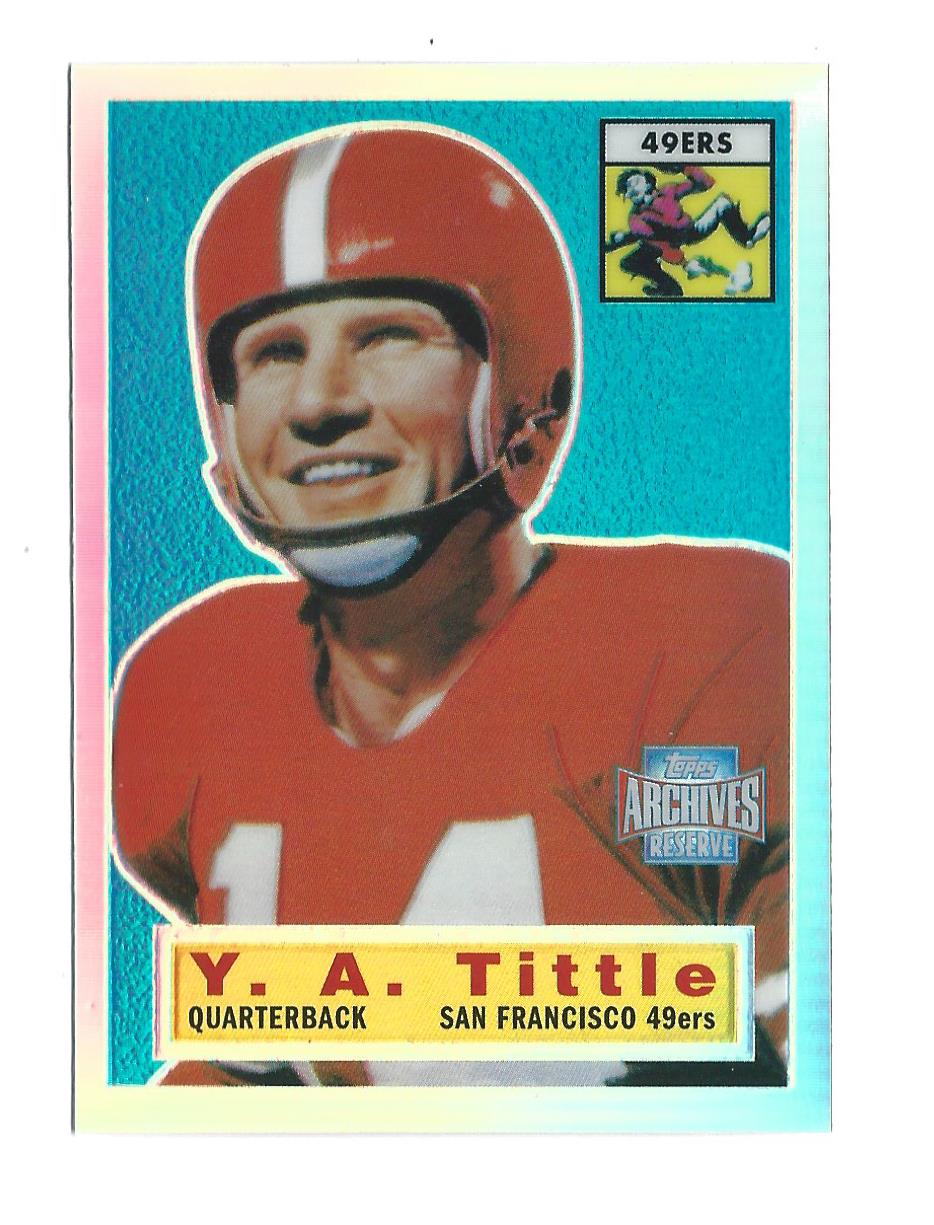 2001 Topps Archives Reserve #81 Y.A. Tittle 56