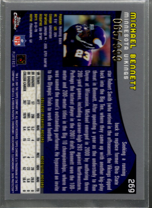 A9106- 2001 Topps Chrome Football Card #s 221-320 -You Pick- 15+ FREE US SHIP - Picture 75 of 173