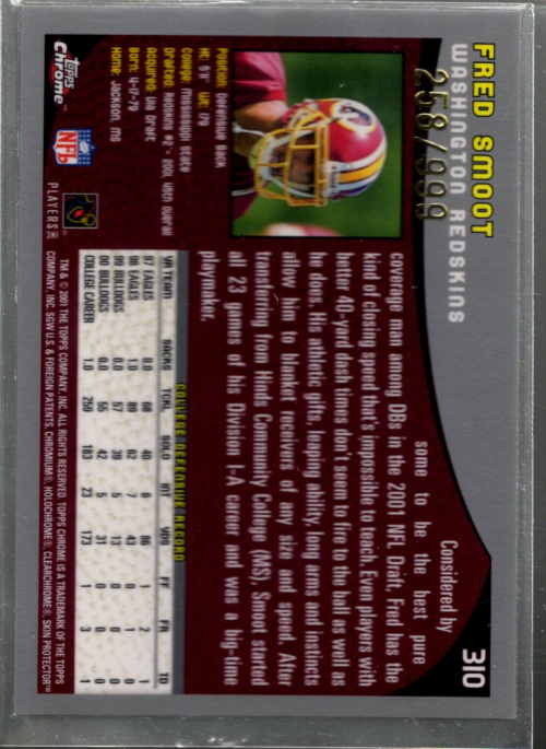 A9106- 2001 Topps Chrome Football Card #s 221-320 -You Pick- 15+ FREE US SHIP - Picture 153 of 173