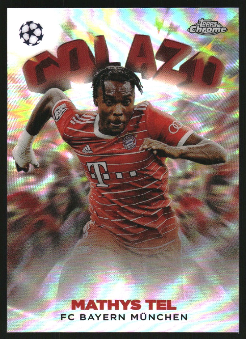 Topps Mathys Tel 49枚限定 カード 2022-23 Topps Chrome UEFA Club Competitions Golazo #G15 Mathys Tel