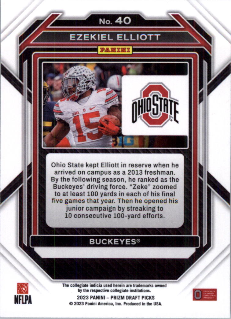 2023 Panini Prizm Draft Picks Football Card Pick (Base)