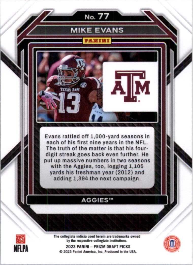 2023 Panini Prizm Draft Picks Football Card Pick (Base)