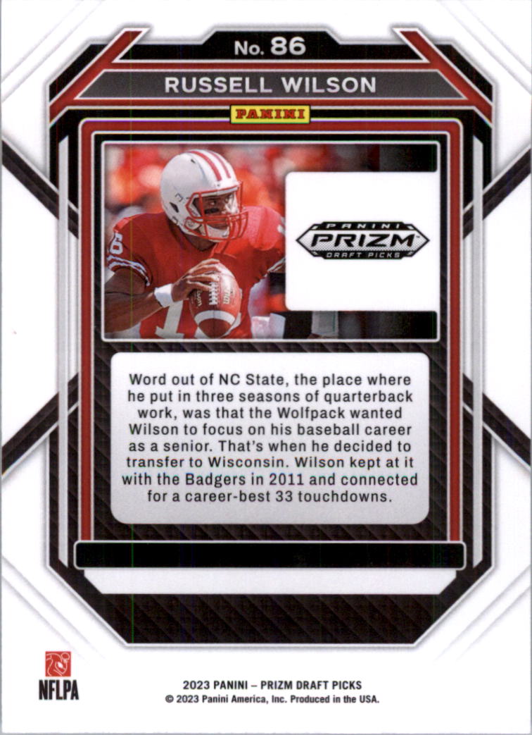 2023 Panini Prizm Draft Picks Football Card Pick (Base)