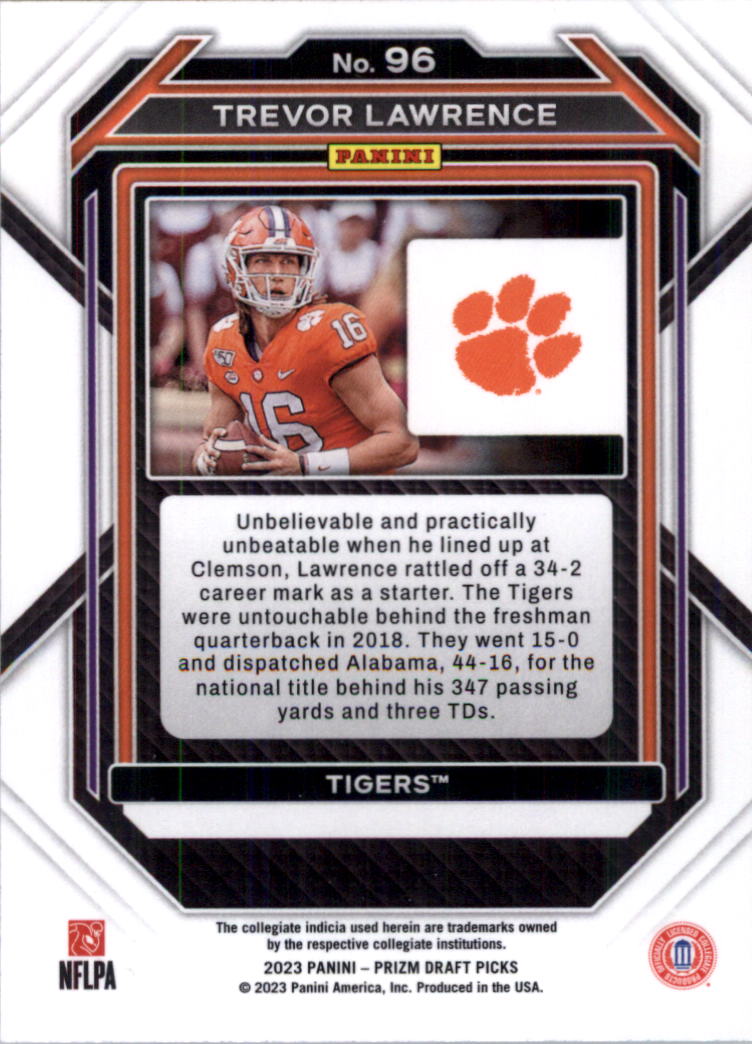 2023 Panini Prizm Draft Picks Football Card Pick (Base)