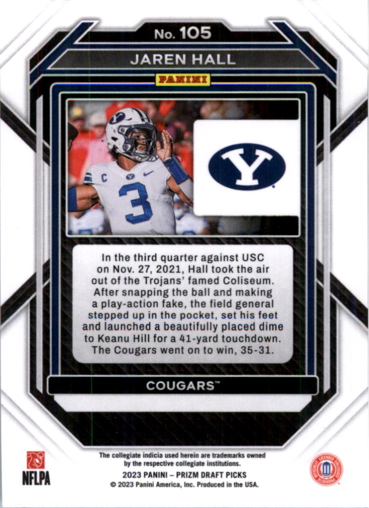 2023 Panini Prizm Draft Picks Football Card Pick (Base)