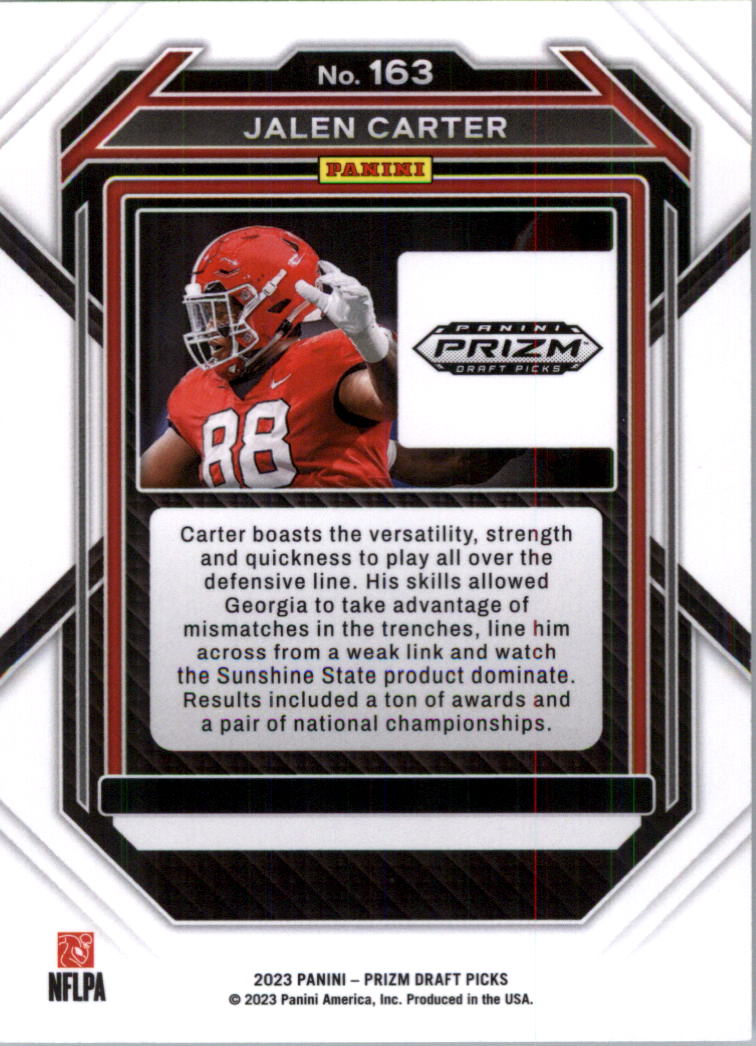 2023 Panini Prizm Draft Picks Football Card Pick (Base)