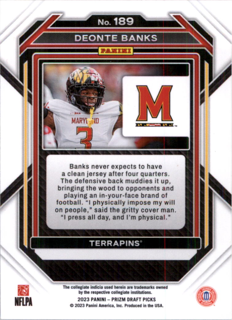 2023 Panini Prizm Draft Picks Football Card Pick (Base)