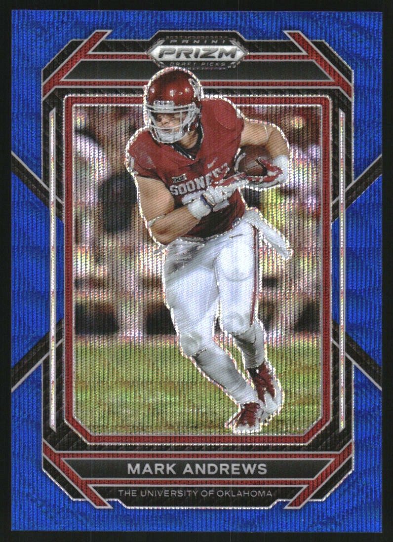 2023 Panini Prizm Draft Picks Prizms Blue Wave #73 Mark Andrews