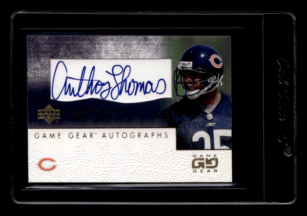 2001 UD Game Gear Autographs #ATGS Anthony Thomas