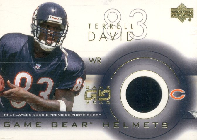 2001 UD Game Gear Helmets #DTH David Terrell