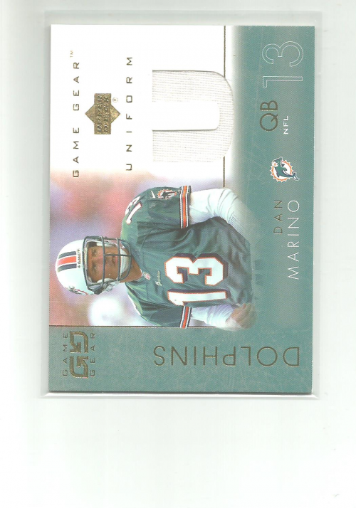 2001 UD Game Gear Uniforms DMU Dan Marino NMMT