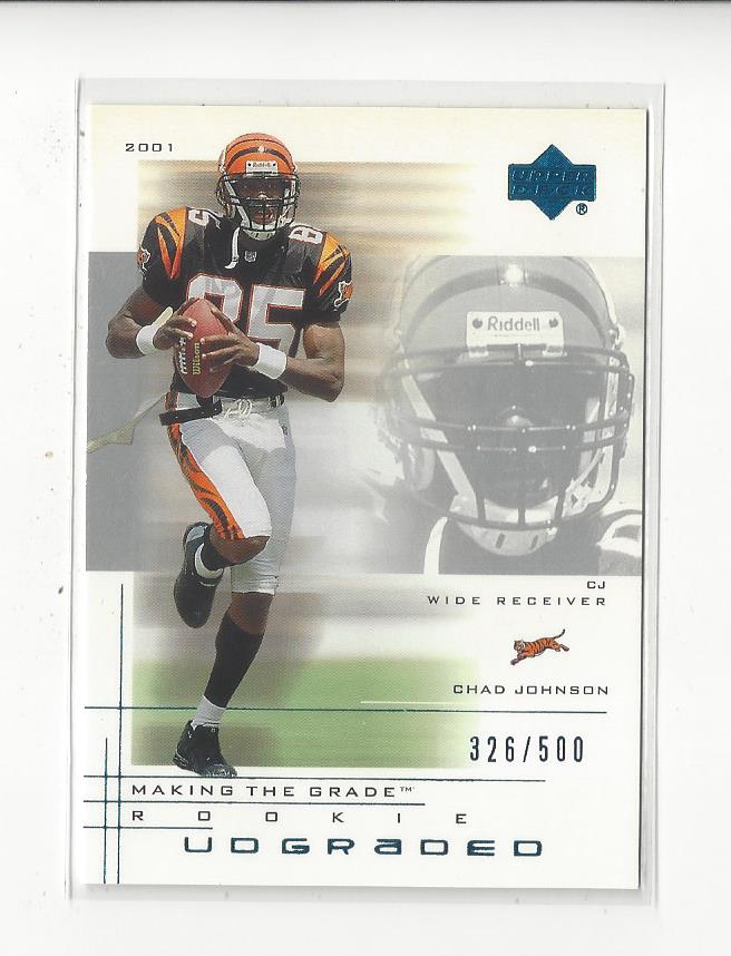 2001 UD Graded #48 Chad Johnson Action RC