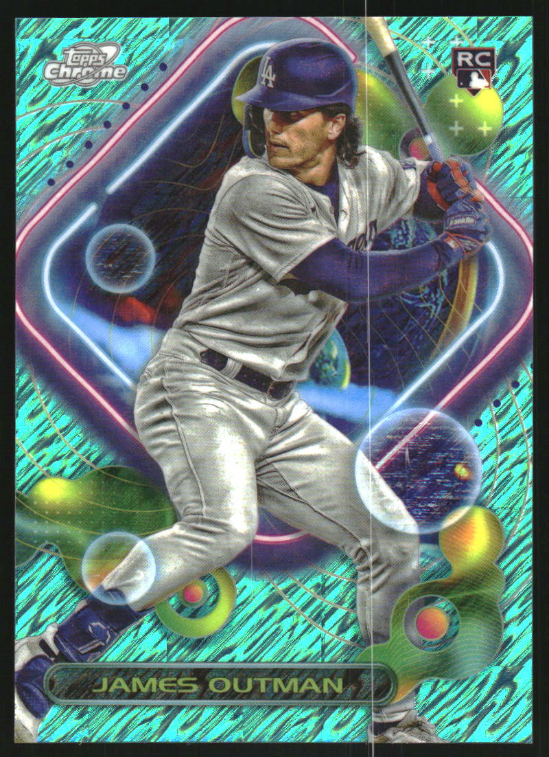 2023 Topps Cosmic Chrome Aqua Equinox Refractors #146 James Outman /199