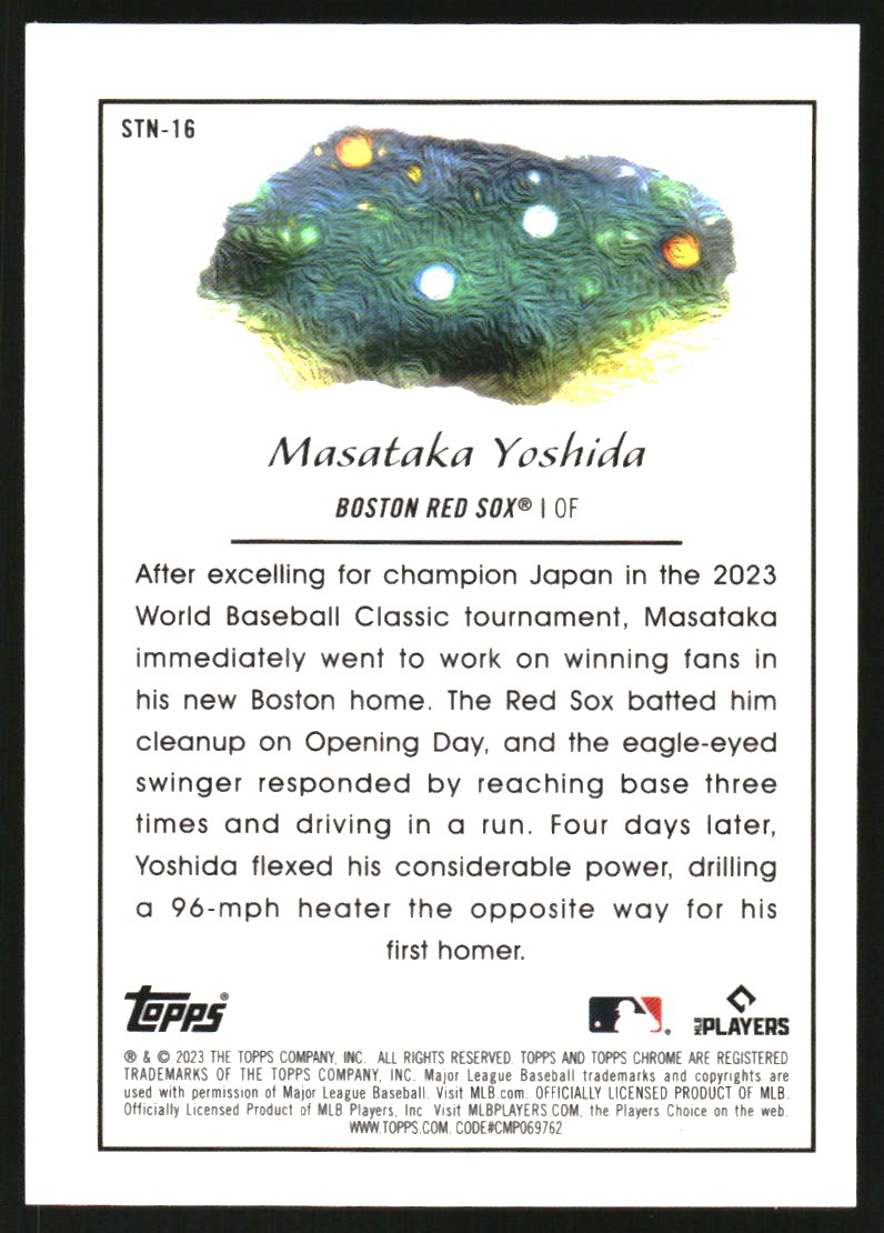 2023 Topps Cosmic Chrome Stars in the Night #STN16 Masataka Yoshida