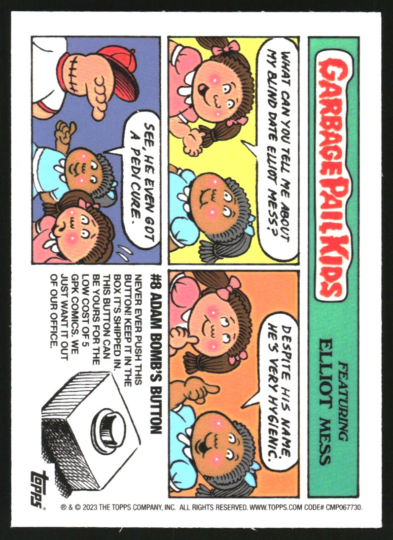 2023 Topps Chrome Garbage Pail Kids Series 6 Atomic Refractors #215a Gnawing Nora