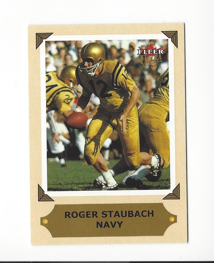 2001 Ultra College Greats Previews #26 Roger Staubach