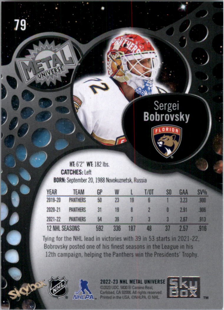 2022-23 Metal Universe Hockey Card Pick (Base)