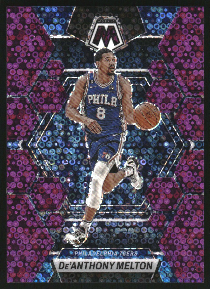 2022-23 Panini Mosaic Mosaic Fast Break Purple #117 De'Anthony Melton