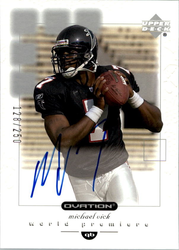 Michael Vick Atlanta Falcons Autographed 2001 Bowman #200