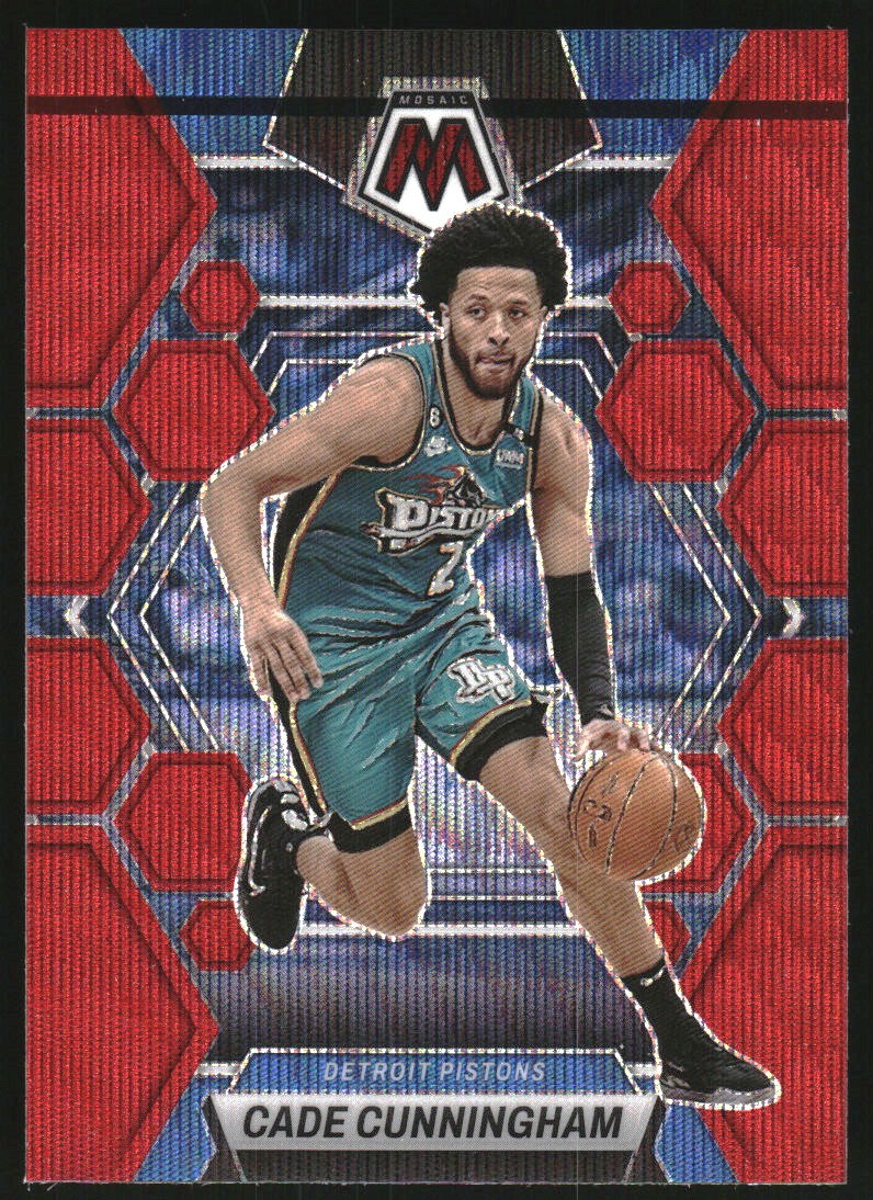 2022-23 Panini Mosaic Mosaic Red Wave #6 Cade Cunningham