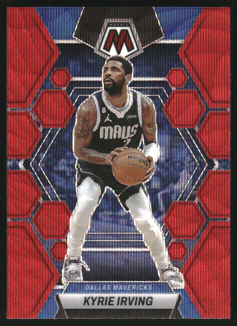 2022-23 Panini Mosaic Mosaic Red Wave #13 Kyrie Irving