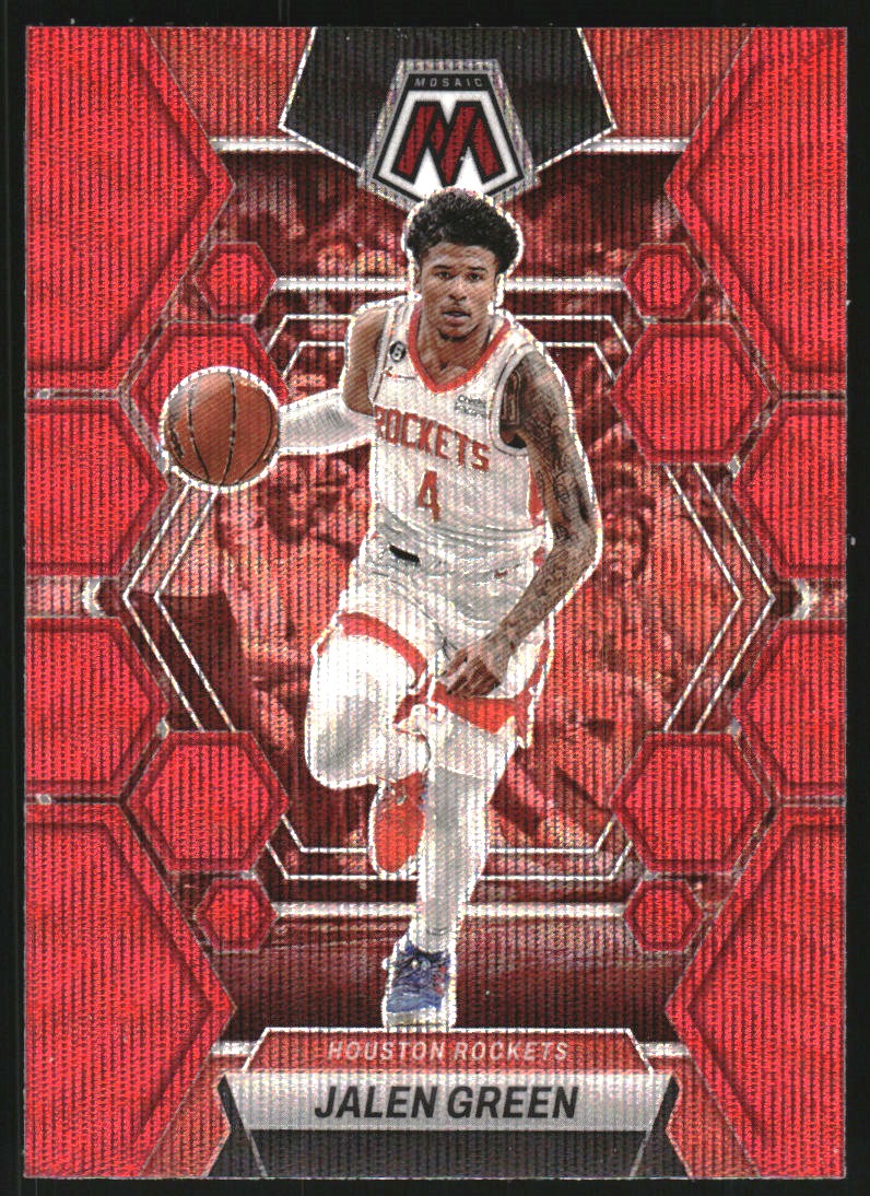 2022-23 Panini Mosaic Mosaic Red Wave #193 Jalen Green