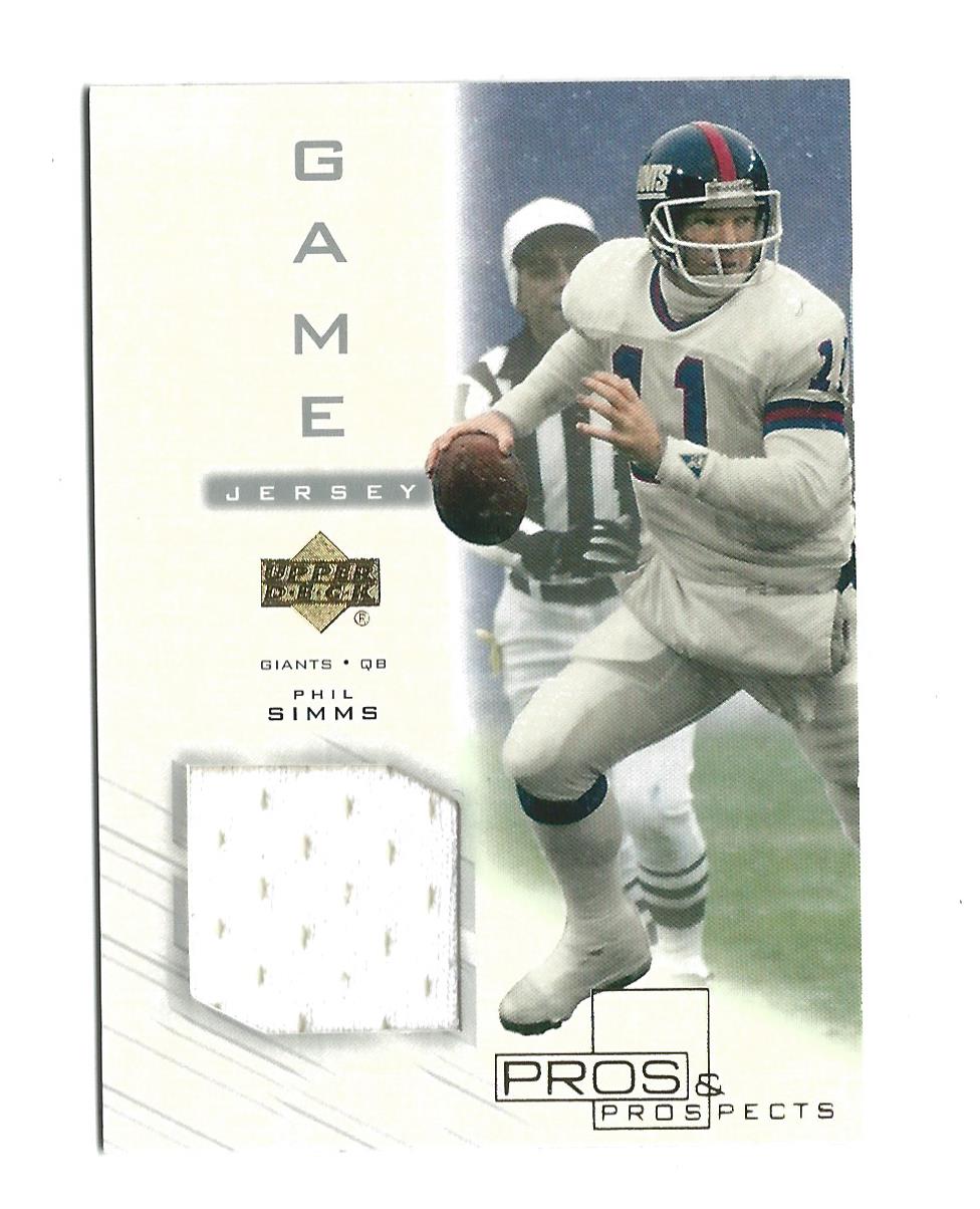 2001 Upper Deck Pros and Prospects Game Jersey #PSJ Phil Simms