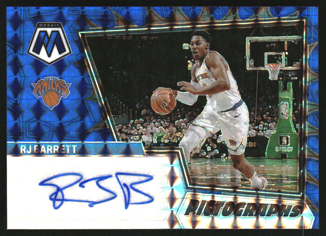 2022-23 Panini Mosaic Pictographs Mosaic Blue #34 RJ Barrett/49