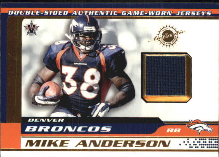 2001 Vanguard Double Sided Jerseys #27 Mike Anderson/260/Terrell Davis