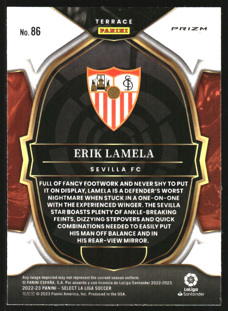 2022-23 Select La Liga Multi-Color #86 Erik Lamela