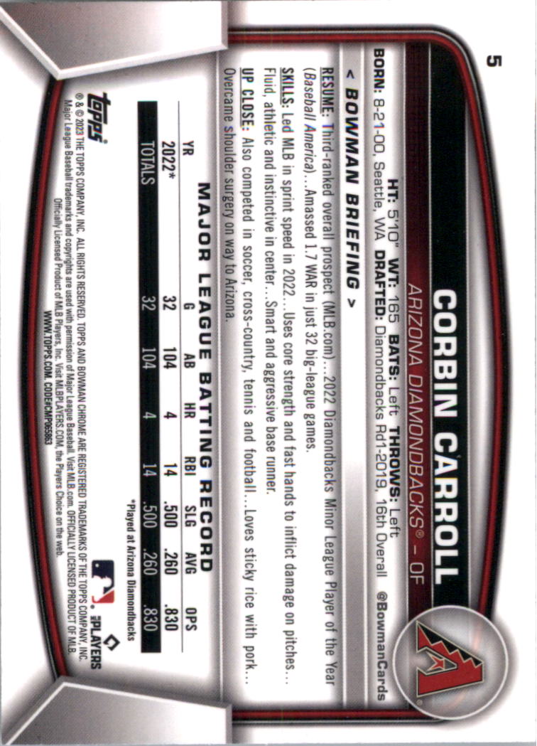 2023 Bowman Chrome Baseball Card Pick (Base) - Picture 11 of 199