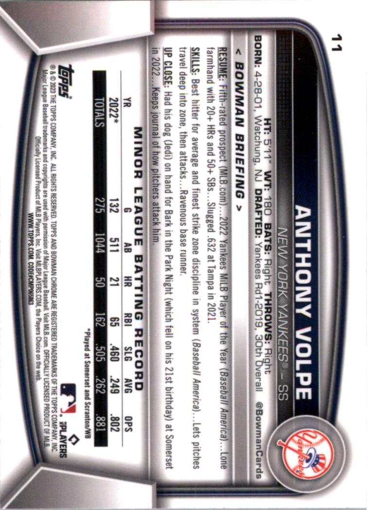 2023 Bowman Chrome Baseball Card Pick (Base) - Picture 23 of 199