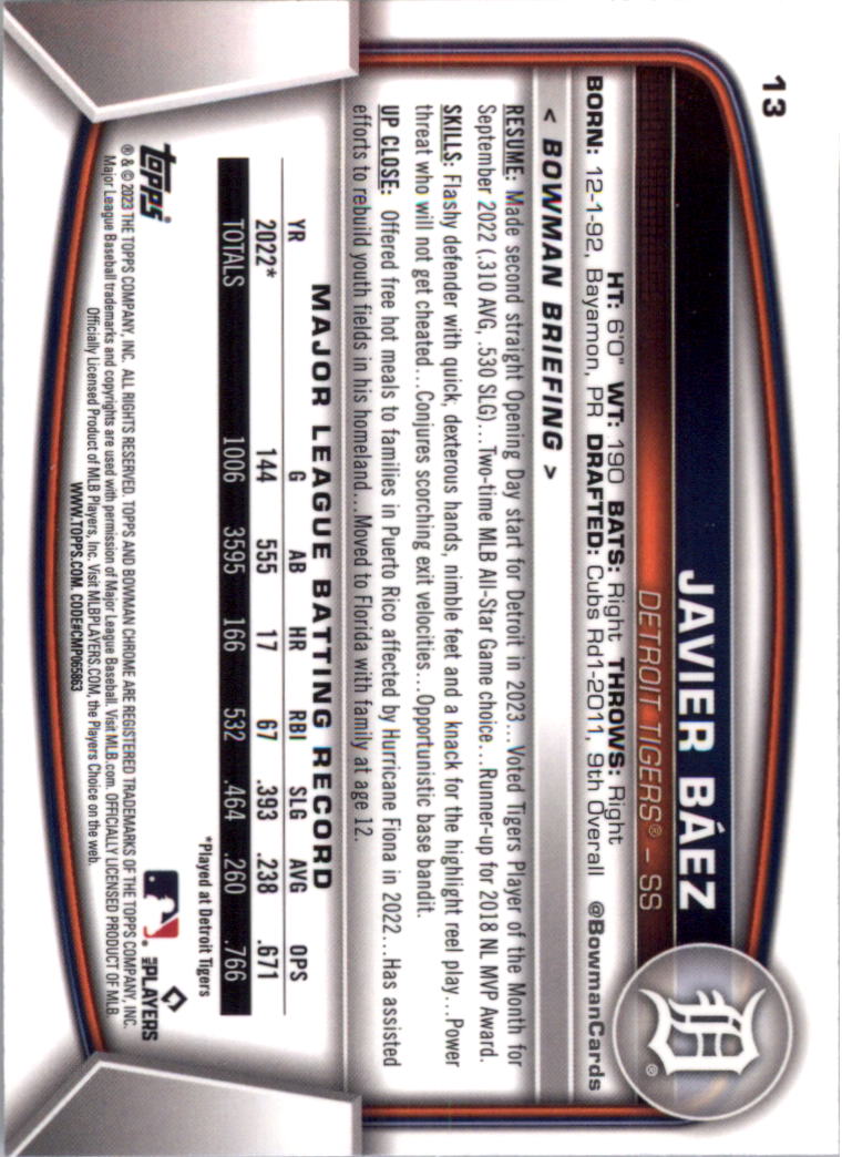 2023 Bowman Chrome Baseball Card Pick (Base) - Picture 27 of 199