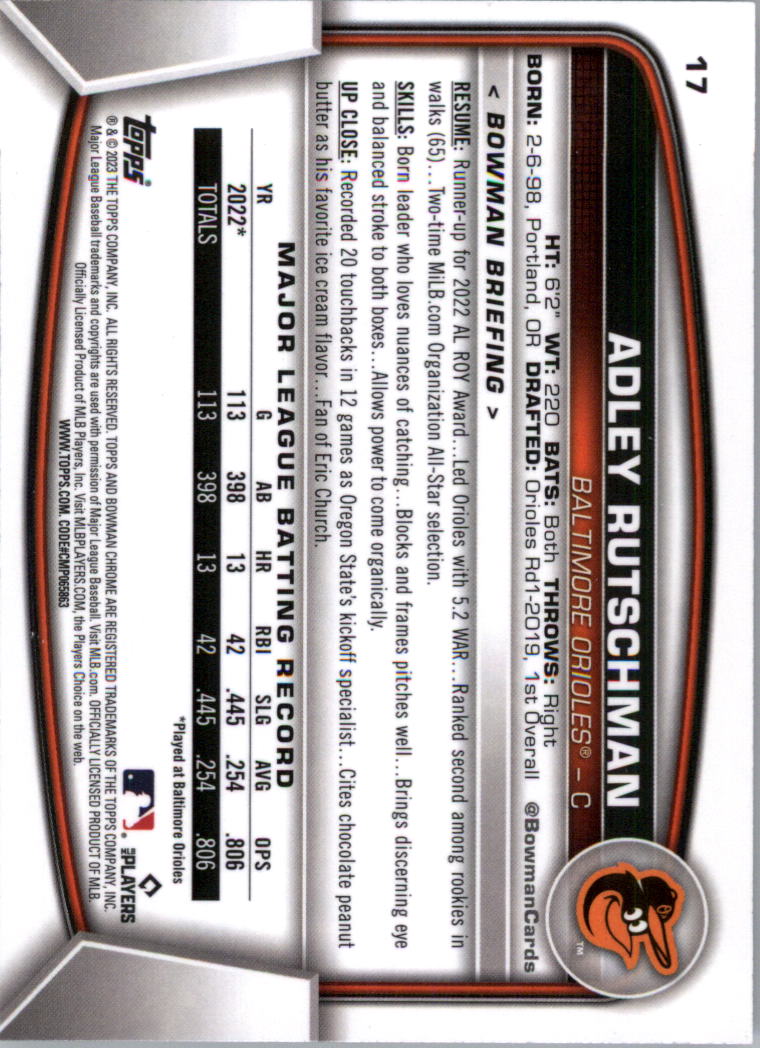 2023 Bowman Chrome Baseball Card Pick (Base) - Picture 35 of 199