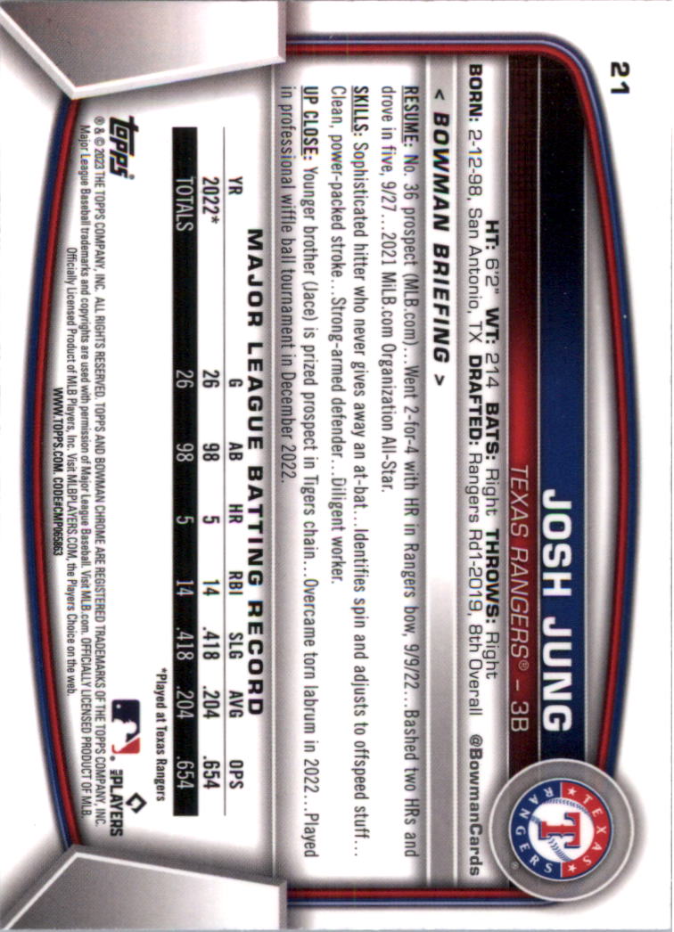 2023 Bowman Chrome Baseball Card Pick (Base) - Picture 43 of 199