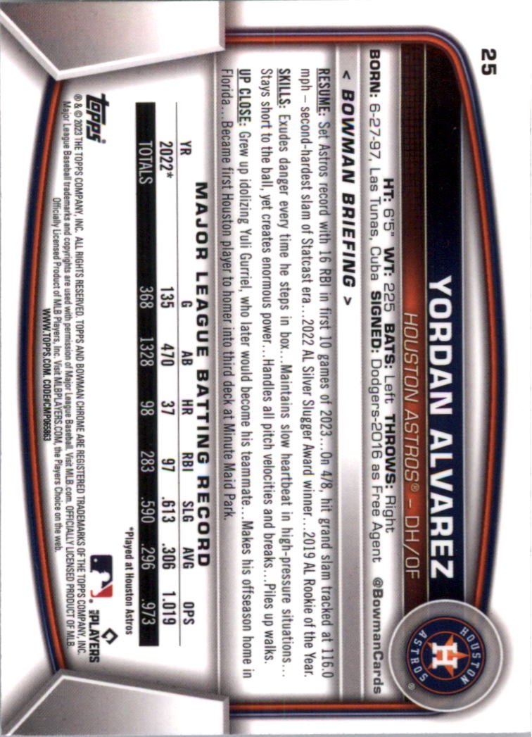 2023 Bowman Chrome Baseball Card Pick (Base) - Picture 51 of 199