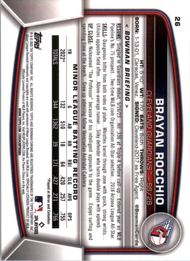 2023 Bowman Chrome Baseball Card Pick (Base) - Picture 53 of 199