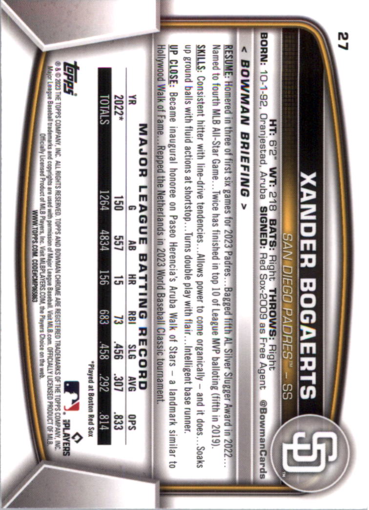2023 Bowman Chrome Baseball Card Pick (Base) - Picture 55 of 199