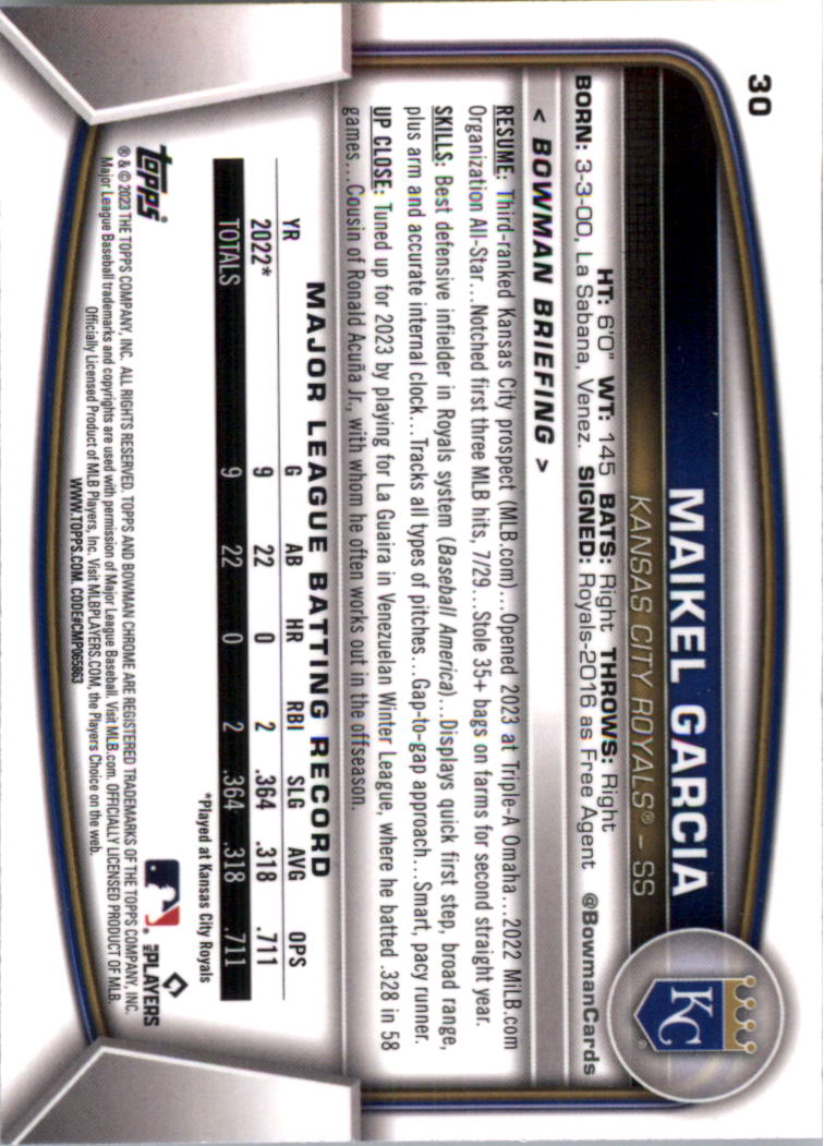 2023 Bowman Chrome Baseball Card Pick (Base) - Picture 61 of 199