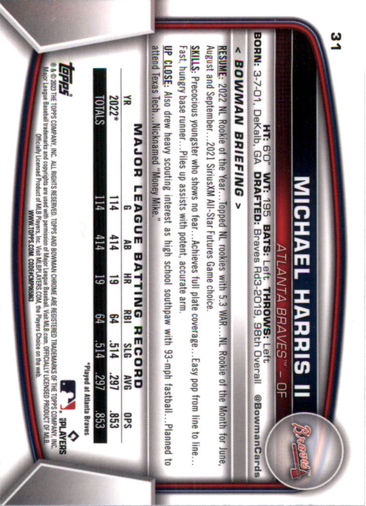 2023 Bowman Chrome Baseball Card Pick (Base) - Picture 63 of 199