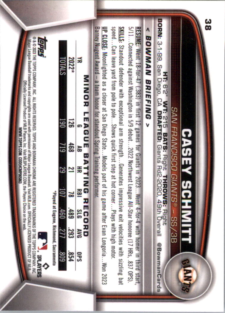 2023 Bowman Chrome Baseball Card Pick (Base) - Picture 77 of 199